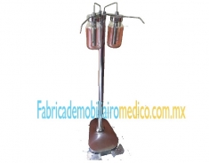 Jabonera de pedal doble pedestal de acero inoxidable